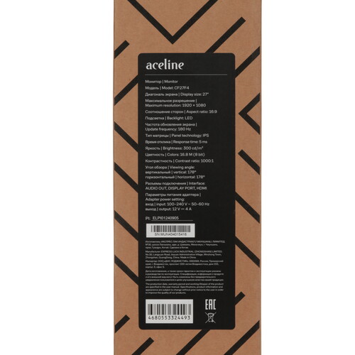 Купить 27" Монитор Aceline GS CF27F4 черный  9155882. Характеристики, отзывы и цены в Донецке