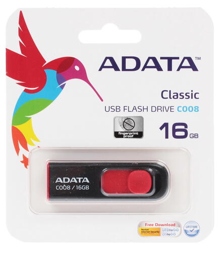 Купить Память USB Flash 16 ГБ ADATA C008  1098395. Характеристики, отзывы и цены в Донецке