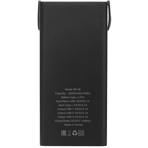 Купить Портативный аккумулятор Red Line RP-58 черный  5488590. Характеристики, отзывы и цены в Донецке