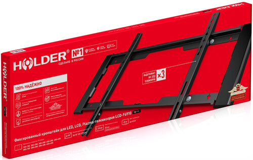 Купить Кронштейн для ТВ Holder LCD-F6910-B черный  5469521. Характеристики, отзывы и цены в Донецке