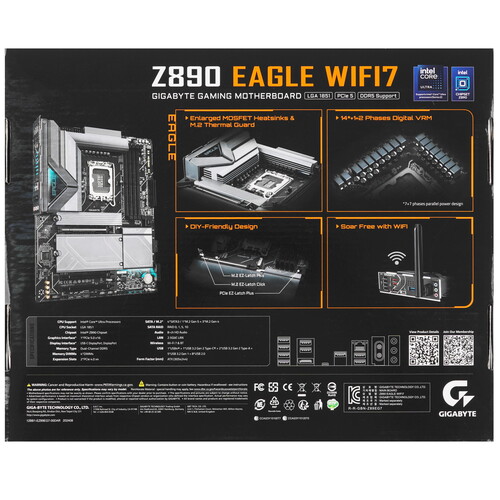 Купить Материнская плата GIGABYTE Z890 EAGLE WIFI7  5492102. Характеристики, отзывы и цены в Донецке