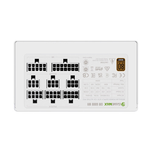 Купить Блок питания GAMEMAX GM-600B  белый  9380740. Характеристики, отзывы и цены в Донецке