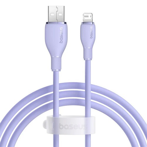 Купить Кабель круглый Baseus Lightning 8-pin - USB 2.0 Type-A фиолетовый 1.2 м  9260744. Характеристики, отзывы и цены в Донецке