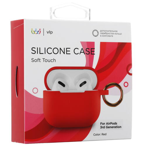 Купить Чехол vlp для Apple AirPods 3, Axxa AB-01, Deppa Air Nova, Kenshi AP-W03, красный  4883611. Характеристики, отзывы и цены в Донецке