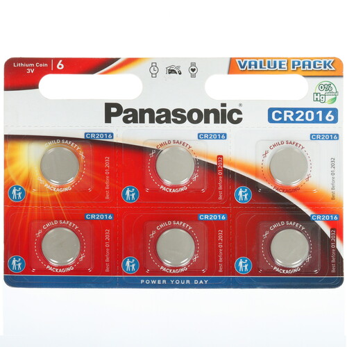 Купить Батарейка Panasonic Lithium CR2016  9220287. Характеристики, отзывы и цены в Донецке