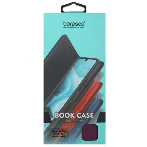 Купить Чехол-книжка  BoraSCO Book Case для Xiaomi Redmi Note 14 фиолетовый  5604769. Характеристики, отзывы и цены в Донецке