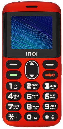 Купить Сотовый телефон INOI 118B красный  5353833. Характеристики, отзывы и цены в Донецке