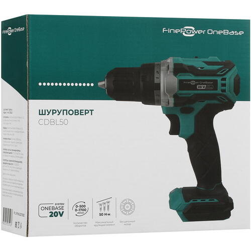 Купить Дрель-шуруповерт FinePower OneBase CDBL50 OneBase20 без ЗУ, без АКБ  4891341. Характеристики, отзывы и цены в Донецке