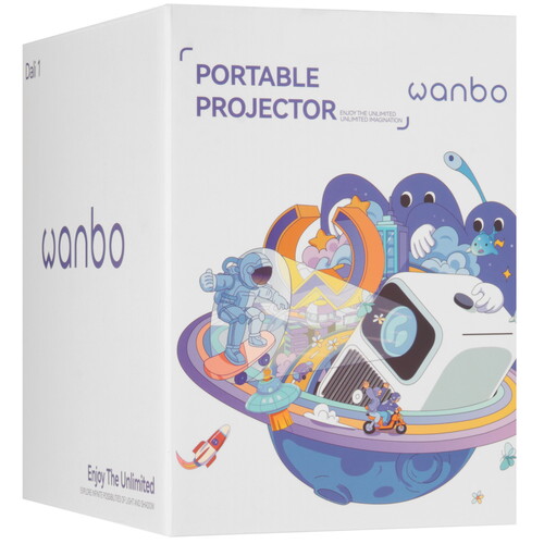 Купить Проектор Wanbo Dali 1 белый  5603924. Характеристики, отзывы и цены в Донецке