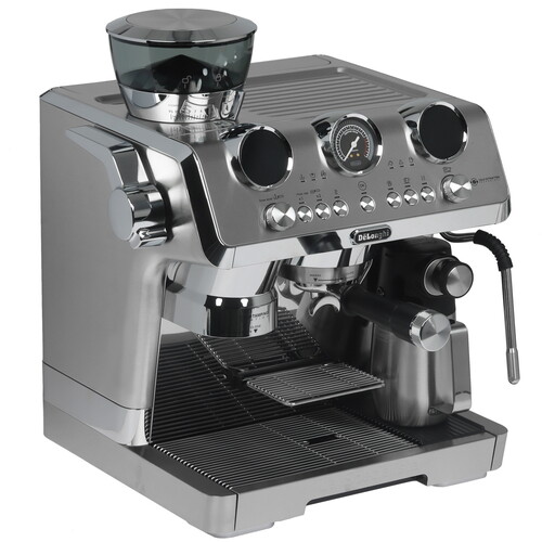 Купить Кофеварка рожковая Delonghi EC9885.M серебристый  5643012. Характеристики, отзывы и цены в Донецке