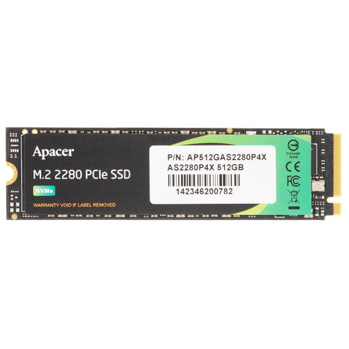 Купить 512 ГБ M.2 NVMe накопитель Apacer AS2280P4X [AP512GAS2280P4X-1]  5452792. Характеристики, отзывы и цены в Донецке