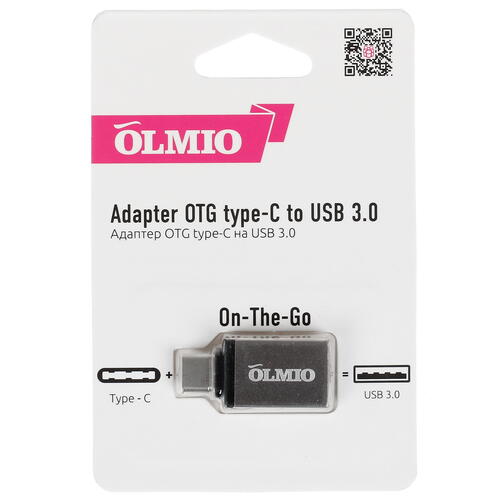 Купить OTG-переходник Olmio серый  1387381. Характеристики, отзывы и цены в Донецке