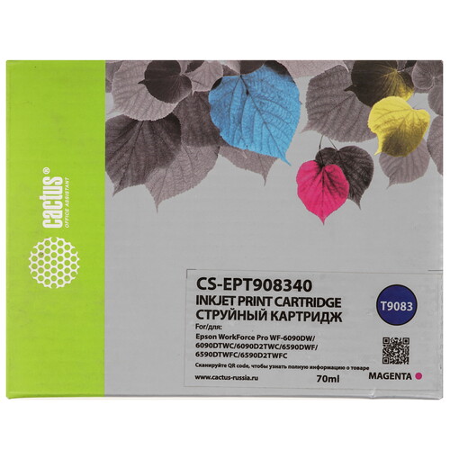 Купить Картридж Cactus CS-EPT908340 пурпурный  9065626. Характеристики, отзывы и цены в Донецке
