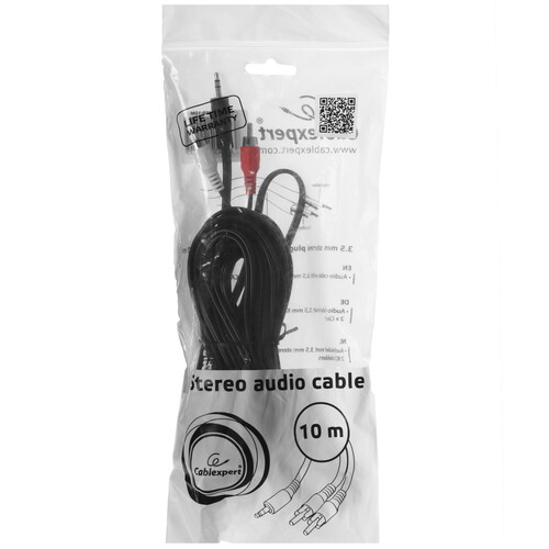 Купить Кабель   Cablexpert 2RCA - jack 3.5 мм черный  5630970. Характеристики, отзывы и цены в Донецке