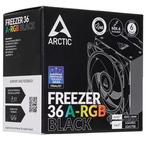 Купить Кулер для процессора ARCTIC Freezer 36 A-RGB Black  9262993. Характеристики, отзывы и цены в Донецке