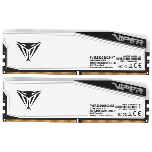 Купить Оперативная память Patriot Memory VIPER ELITE 5 RGB TUF GAMING ALLIANCE [PVER532G66C34KT] 32 ГБ  5447597. Характеристики, отзывы и цены в Донецке