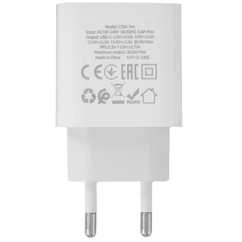 Купить Сетевое зарядное устройство Hoco C76A Pro белый  5636749. Характеристики, отзывы и цены в Донецке