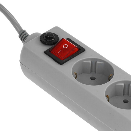 Купить Сетевой фильтр Perfeo POWER+ PF-PP-6/1.8-G серый  9172330. Характеристики, отзывы и цены в Донецке