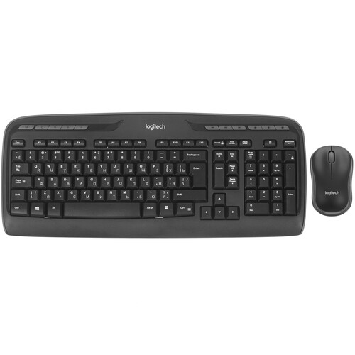 Купить Клавиатура+мышь беспроводная   Logitech Wireless Combo MK330 черный  0160125. Характеристики, отзывы и цены в Донецке