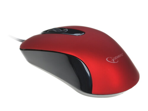 Купить Мышь проводная Gembird MOP-400-R Silent  красный  1229900. Характеристики, отзывы и цены в Донецке