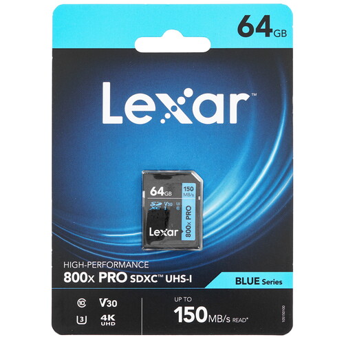 Купить Карта памяти Lexar Professional PRO SDXC 64 ГБ [LSD0800P064G-BNNNG]  5471245. Характеристики, отзывы и цены в Донецке