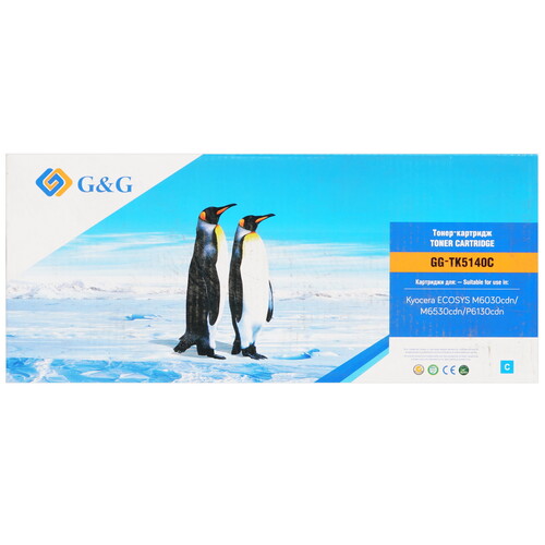 Купить Картридж лазерный G&G GG-TK5140C голубой  9065558. Характеристики, отзывы и цены в Донецке