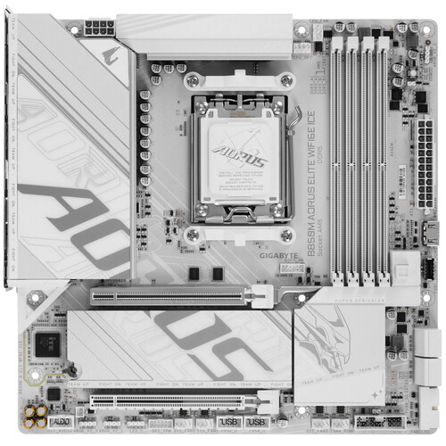 Купить Материнская плата GIGABYTE B850M AORUS ELITE WIFI6E ICE  5608140. Характеристики, отзывы и цены в Донецке