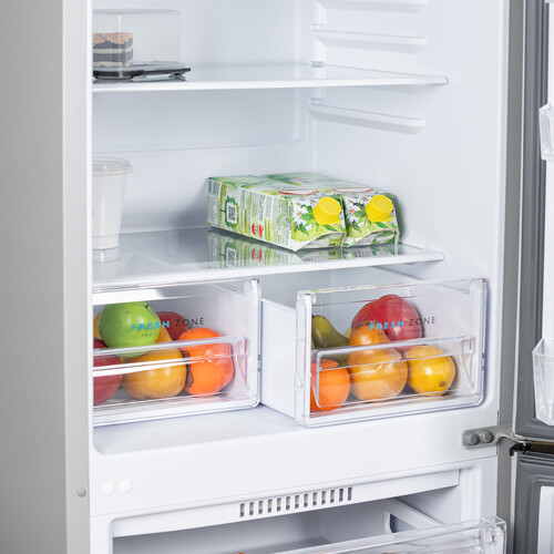 Купить Холодильник с морозильником   Бирюса M551 серебристый  9248623. Характеристики, отзывы и цены в Донецке