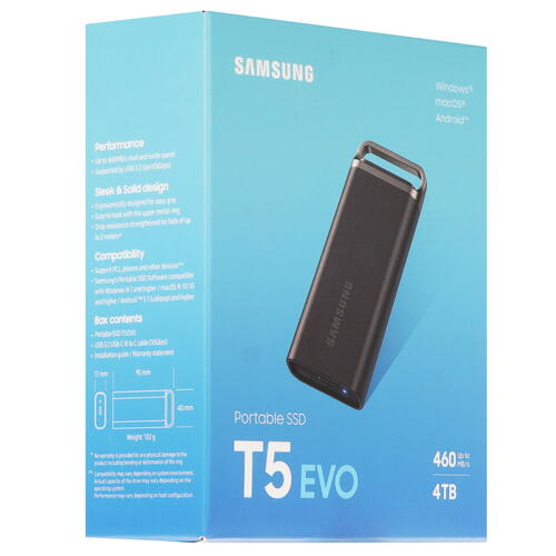 Купить 4000 ГБ Внешний SSD Samsung T5 EVO  5449086. Характеристики, отзывы и цены в Донецке