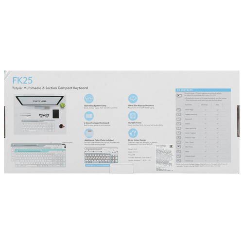 Купить Клавиатура  проводная A4Tech Fstyler FK25  4888861. Характеристики, отзывы и цены в Донецке
