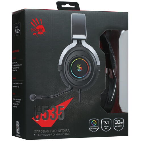 Купить Проводные наушники A4Tech Bloody G535 черный  5010537. Характеристики, отзывы и цены в Донецке