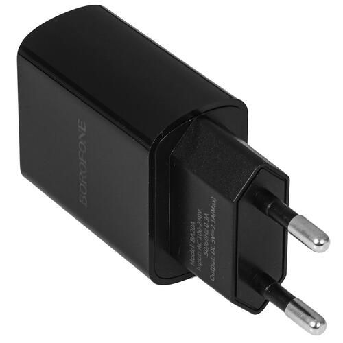 Купить Сетевое зарядное устройство Borofone BA20A Sharp черный  5367512. Характеристики, отзывы и цены в Донецке