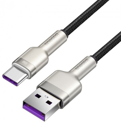 Купить Кабель круглый Baseus USB Type-C - USB 2.0 Type-A черный 1 м  9167139. Характеристики, отзывы и цены в Донецке