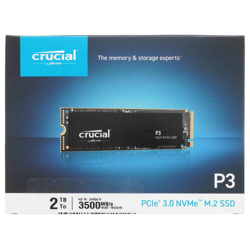 Купить 2000 ГБ M.2 NVMe накопитель Crucial P3  5086232. Характеристики, отзывы и цены в Донецке