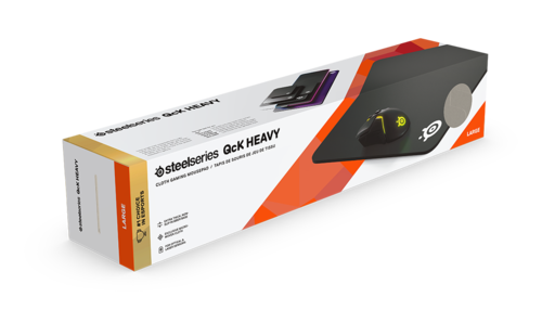 Купить Коврик SteelSeries QcK Heavy (L) черный  5450124. Характеристики, отзывы и цены в Донецке