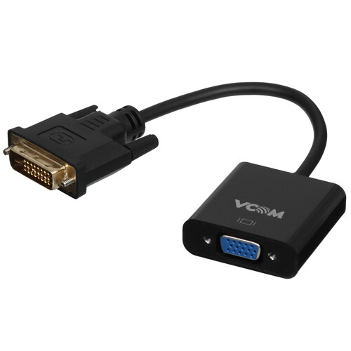 Купить Переходник однонаправленный VCOM DVI-D - VGA, 0.15 м  5471570. Характеристики, отзывы и цены в Донецке