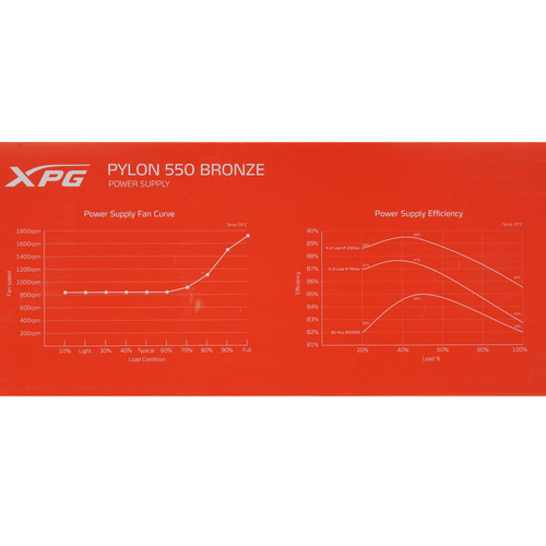 Купить Блок питания ADATA XPG PYLON BRONZE 550W [PYLON550B-BKCEU] черный  4743849. Характеристики, отзывы и цены в Донецке