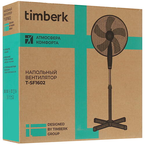 Купить Вентилятор Timberk T-SF1602  черный  5352423. Характеристики, отзывы и цены в Донецке