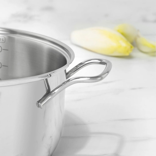 Купить Кастрюля Tefal Intuition G6 B8644674 5 л 24 см серебристый  1257352. Характеристики, отзывы и цены в Донецке