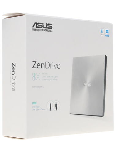 Купить Привод внеш. DVD-RW ASUS SDRW-08U9M-U  1175948. Характеристики, отзывы и цены в Донецке