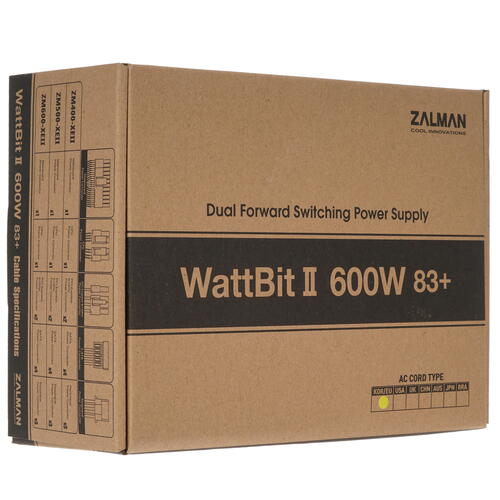 Купить Блок питания ZALMAN Wattbit II 600W  4711611. Характеристики, отзывы и цены в Донецке
