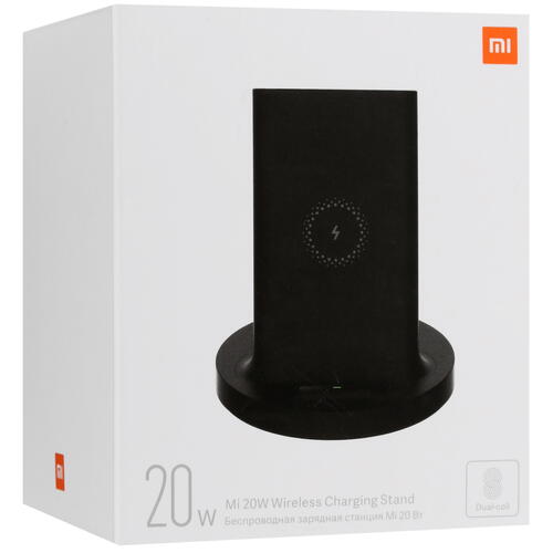 Купить Беспроводное зарядное устройство Xiaomi Mi 20W Wireless Charging Stand черный  1640137. Характеристики, отзывы и цены в Донецке