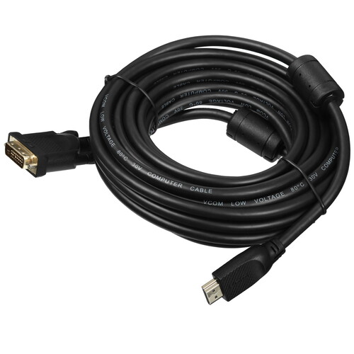 Купить Кабель  VCOM HDMI - DVI-D, 7.5 м  5602519. Характеристики, отзывы и цены в Донецке