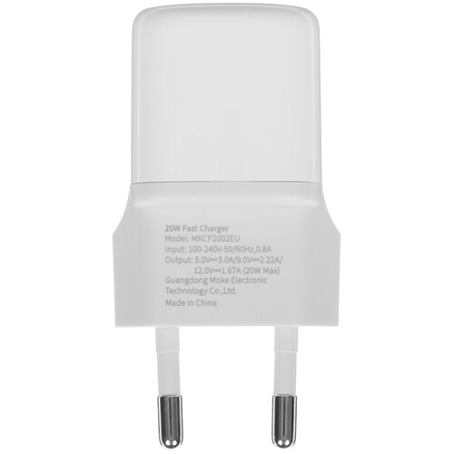Купить Сетевое зарядное устройство MOCOLL Flash Series 20W белый  5470415. Характеристики, отзывы и цены в Донецке