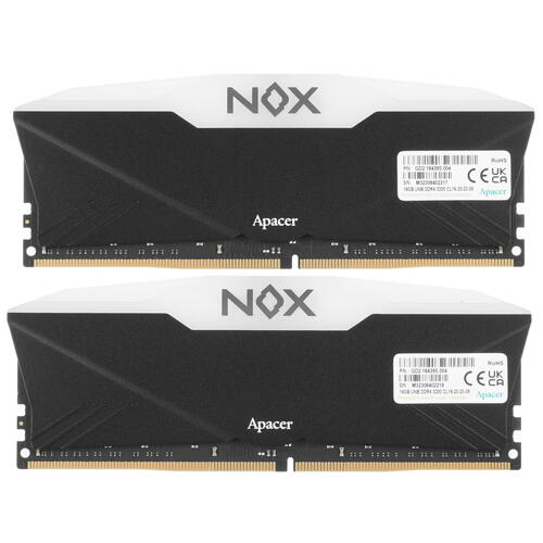 Купить Оперативная память Apacer NOX RGB [AH4U32G32C28YNBAA-2] 32 ГБ  5095722. Характеристики, отзывы и цены в Донецке