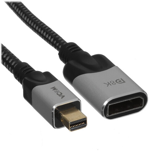 Купить Кабель однонаправленный VCOM mini DisplayPort - DisplayPort, 0.5 м  5471552. Характеристики, отзывы и цены в Донецке