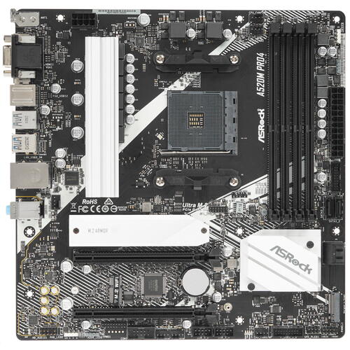 Купить Материнская плата ASRock A520M Pro4  1663776. Характеристики, отзывы и цены в Донецке