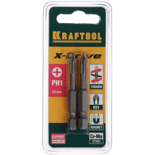 Купить Набор бит KRAFTOOL 26121-1-50-2  1065207. Характеристики, отзывы и цены в Донецке