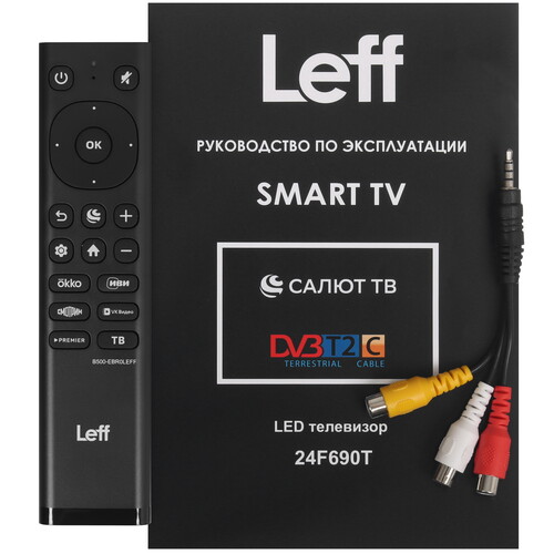 Купить 23.8" (60 см) Телевизор Leff 24F690T черный  9229053. Характеристики, отзывы и цены в Донецке