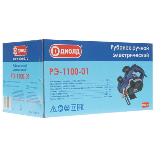 Купить Электрорубанок Диолд РЭ-1100-01  8106279. Характеристики, отзывы и цены в Донецке